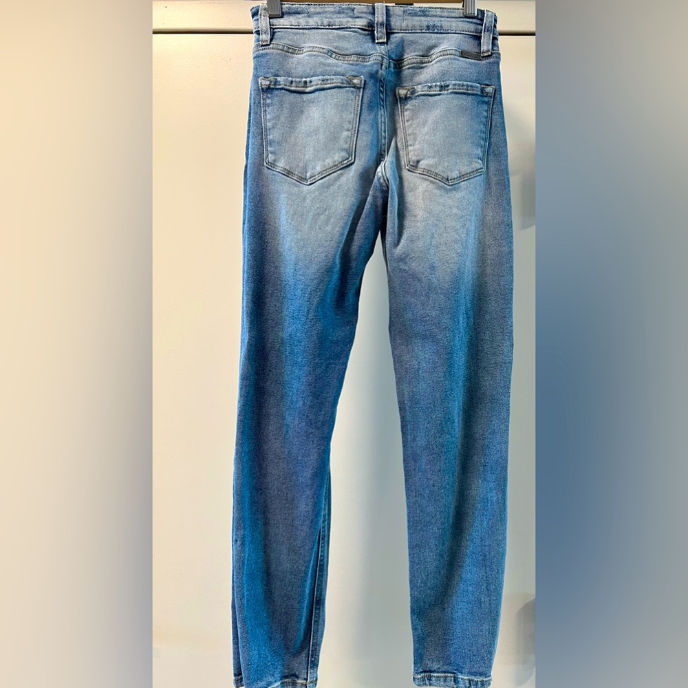 Vici High Rise Distressed Denim - Picture 3 of 5